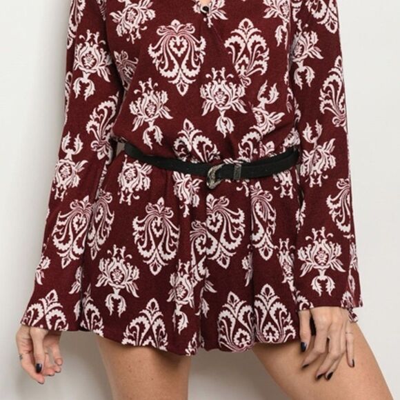 Fall Romper | Romper | Long Sleeve Romper - Picture 3 of 3